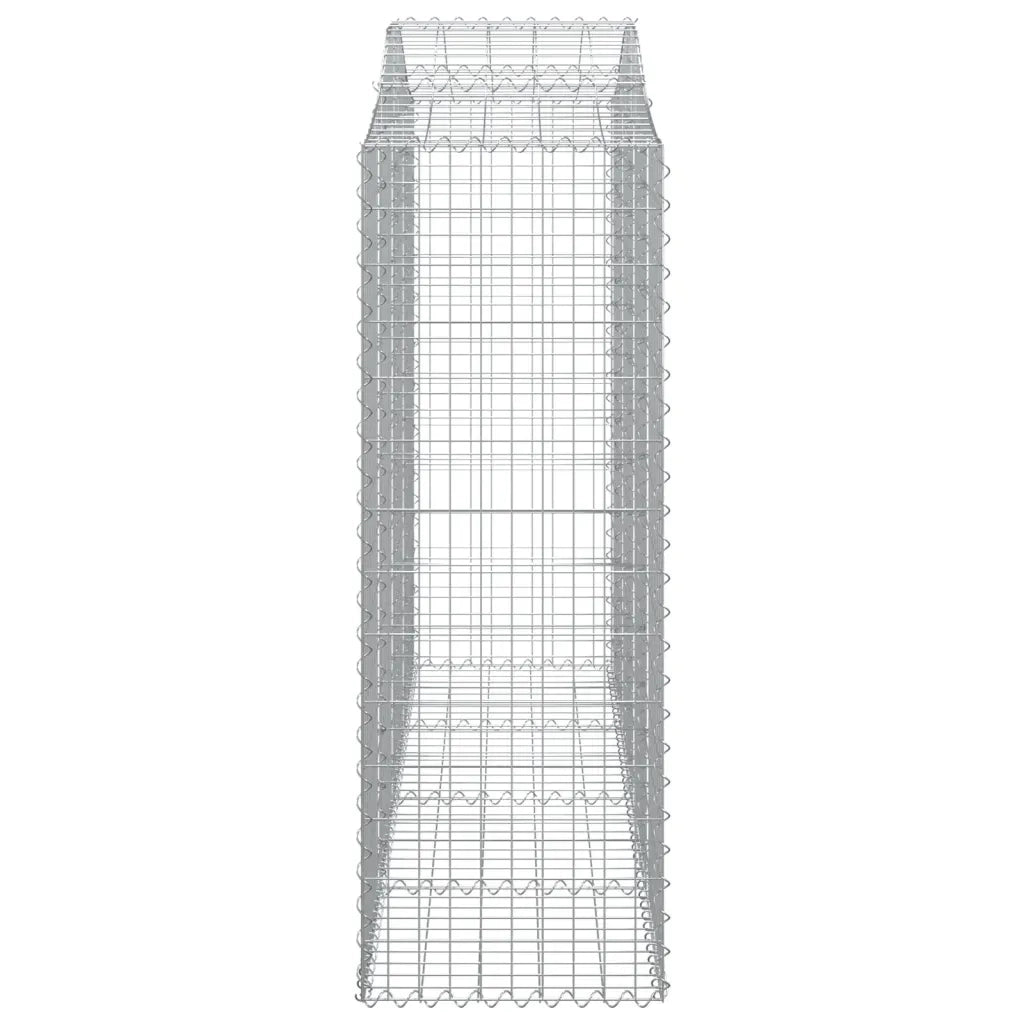 Cesti Gabbioni ad Arco 20 pz 200x50x140/160 cm Ferro Zincato