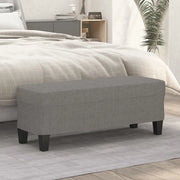 Panca-Sgabello Grigio Scuro 100x35x41 cm in Tessuto 197698