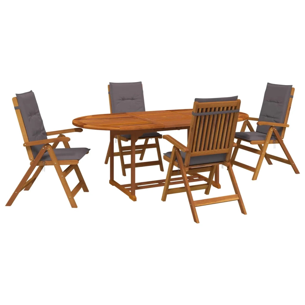 Set da pranzo da esterno con ombrellone 6 pz Antracite 3438540