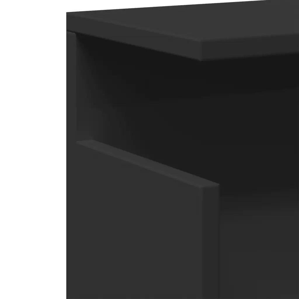 vidaXL Mobile a Parete 60x20x30 cm Nero in Truciolato
