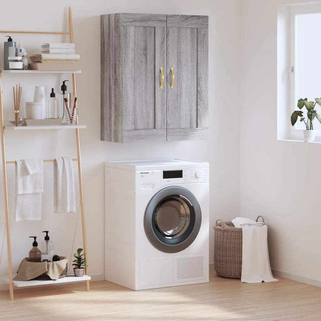 Mobile a Parete Grigio Sonoma 69,5x34x90 cm Legno Multistratocod mxl 126260