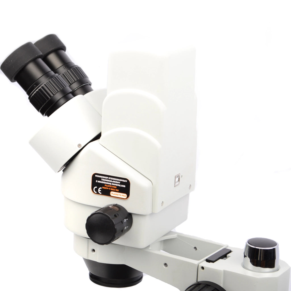 Mikroscopio Stereoscopico Trinoculare Rosfix Pluto Pro con Fotocamera USB e Illuminatore 56xLED – Alta Qualità Ottica