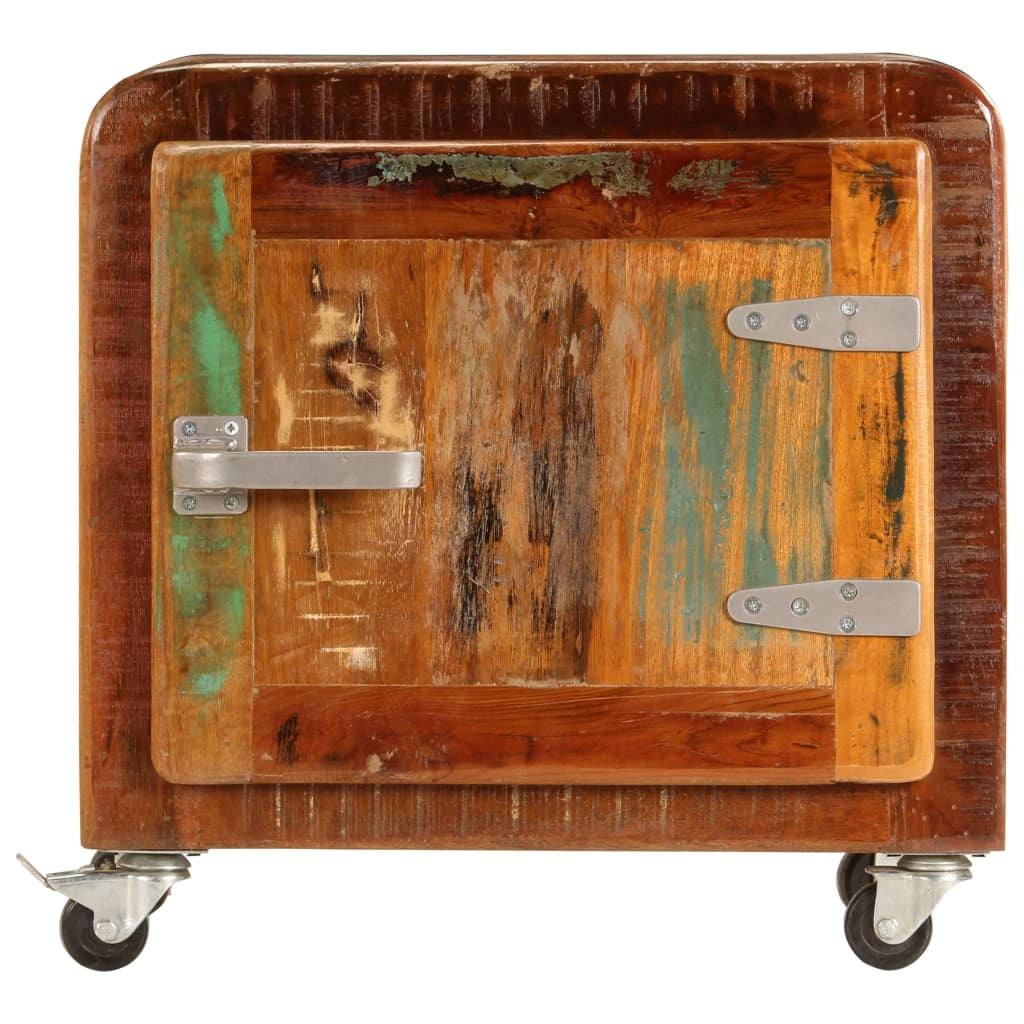 Comodino cassettiera mobile da camera da letto 50 x 30 x 50 cm legno massello di recupero 1402165