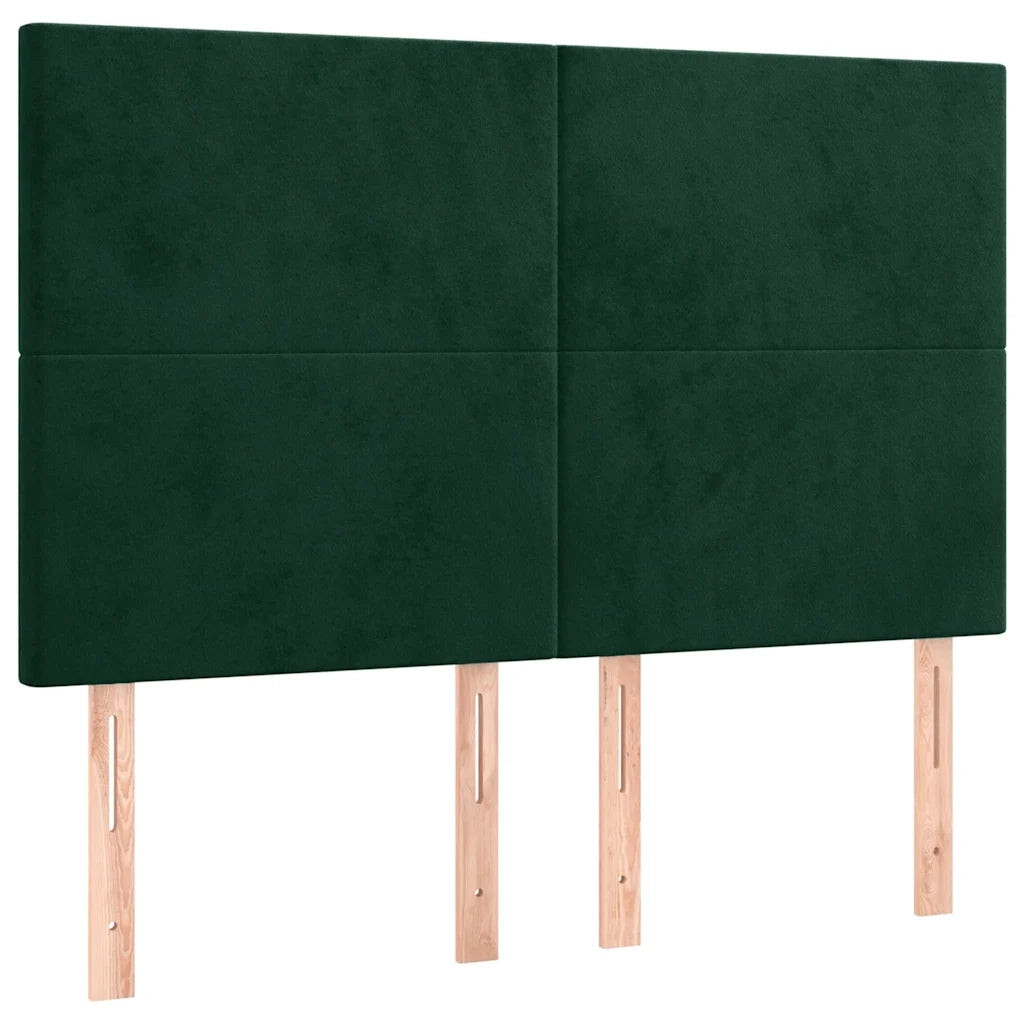 Giroletto con Testiera Verde Scuro 140x200 cm in Velluto cod mxl 57814