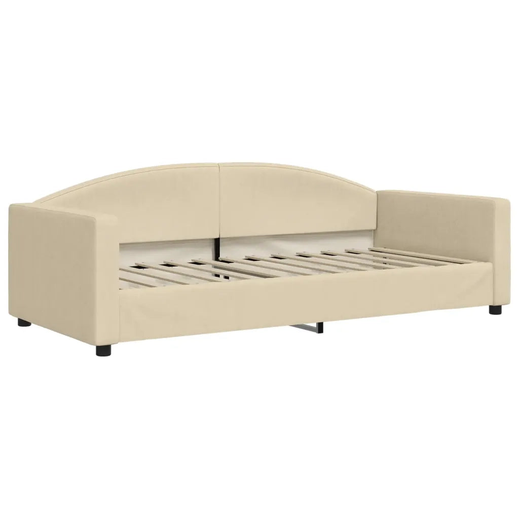 Letto da Giorno Crema 90x200 cm in Tessuto 354115