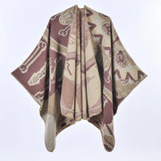 Nuovo scialle/mantella in cashmere da donna in stile vintage