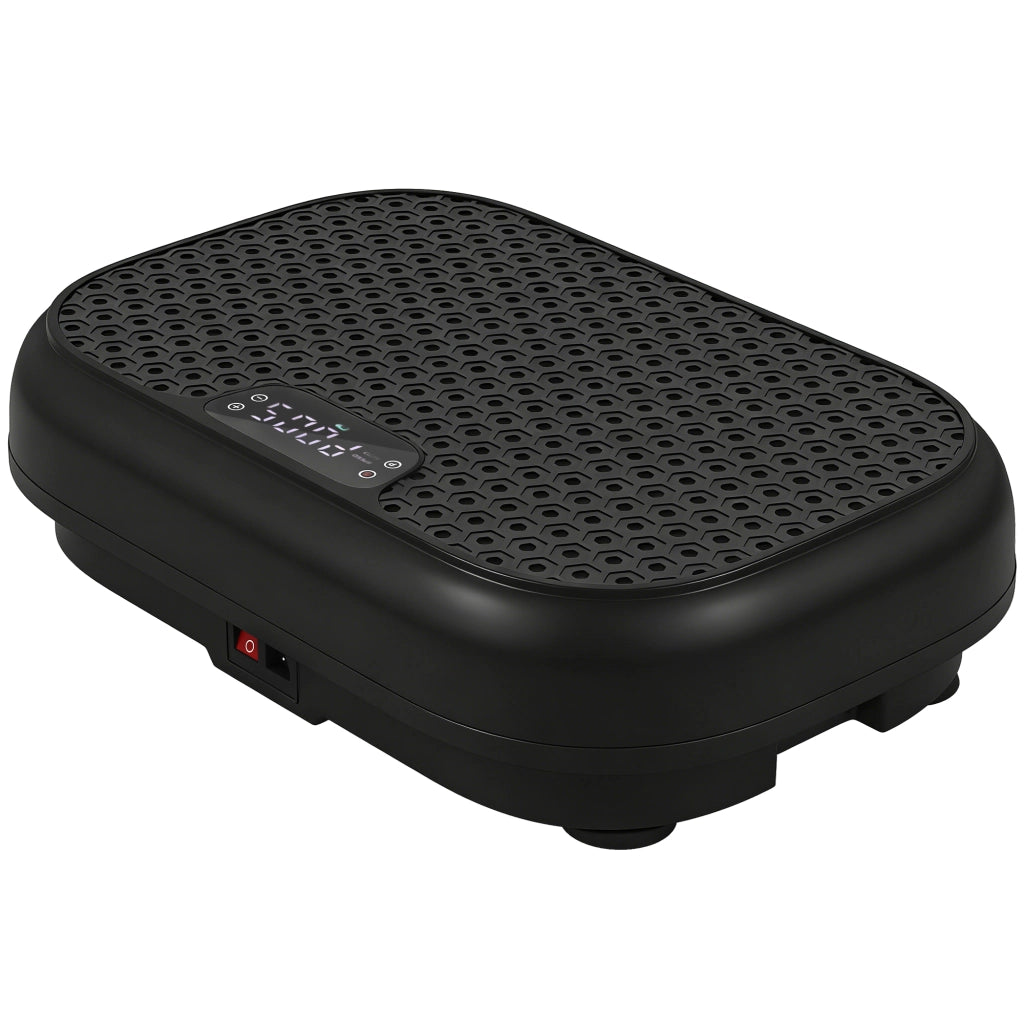 Pedana Vibrante con 120 Livelli di Velocità 5 Programmi e Display LED Silenziosa con Fasce di Resistenza