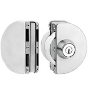 Doppio Slot per Porta in Acciaio Inox con 3 Chiavi in Ottone per Ufficio e Negozio