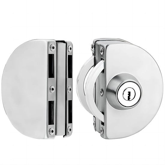 Doppio Slot per Porta in Acciaio Inox con 3 Chiavi in Ottone per Ufficio e Negozio