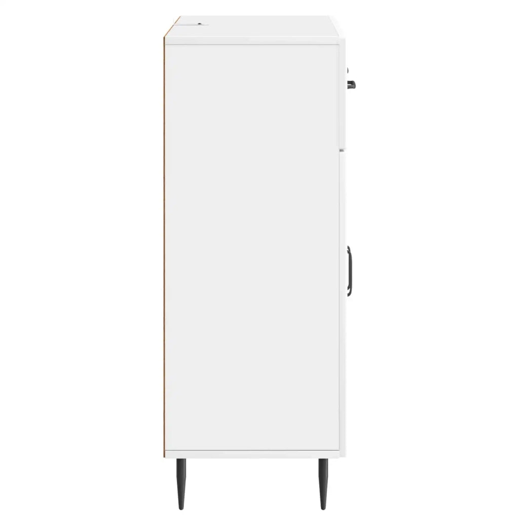 Credenza Bianco Lucido 66 x 34,5 x 89,5 cm Legno ingegnerizzato 894869