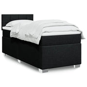 Giroletto a Molle con Materasso Nero 90x190 cm in Tessuto 3285745