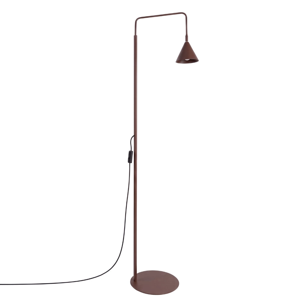 Lampada da terra NOX marrone