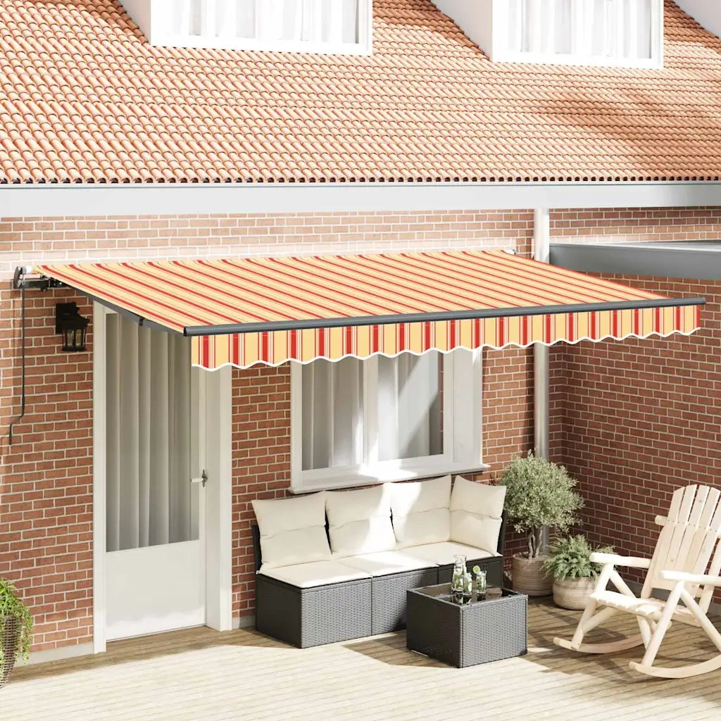 vidaXL Tenda Retrattile Multicolore 400 x 200 cm