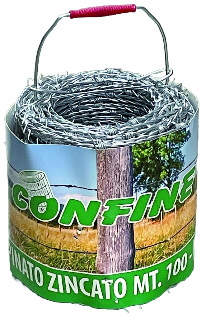 Confine FILO SPINATO ZINCATO mt.100 Ø filo mm.2,2