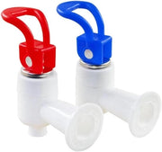 Rubinetto in Plastica per Distributore di Bevande del Frigorifero - 2 pezzi Bianchi