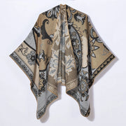 Nuovo scialle da donna in jacquard con spacco in stile retr¨°