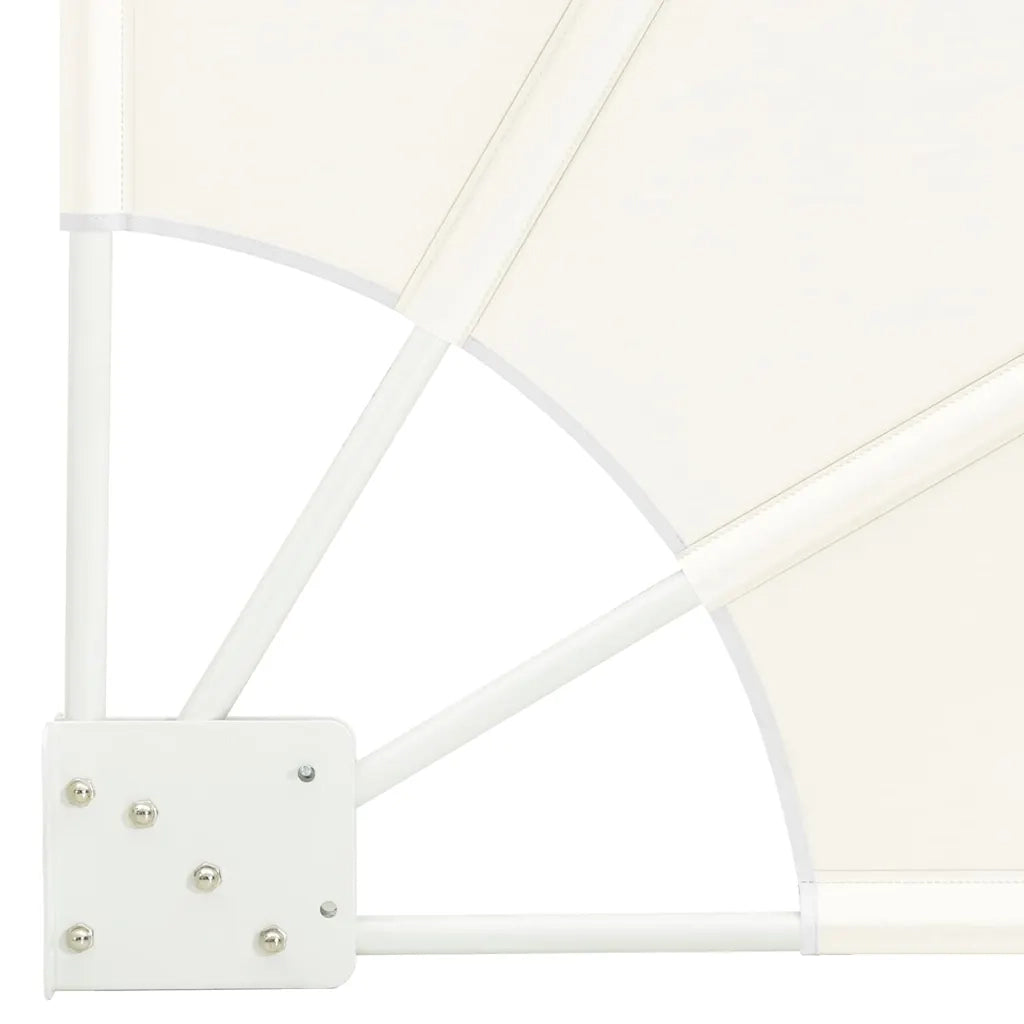 Schermo di Privacy per Balcone Crema 115 x 115 cm Poliestere 42000942