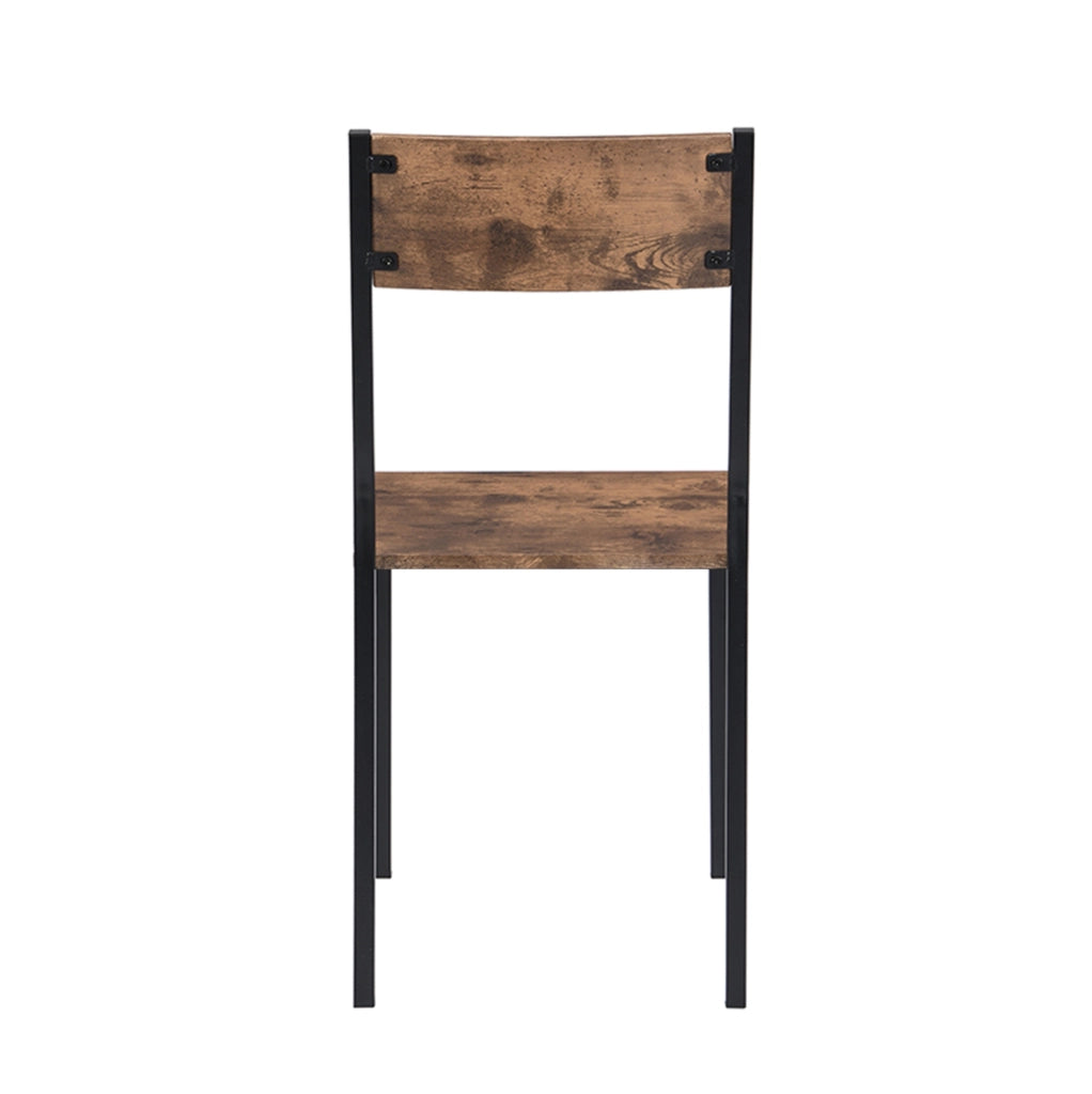 Set tavolo da pranzo con 2 sedie marrone, 70 x 70 cm