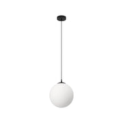 Lampadario Contemporaneo Rondo 3 1 Luce Acciaio Nero