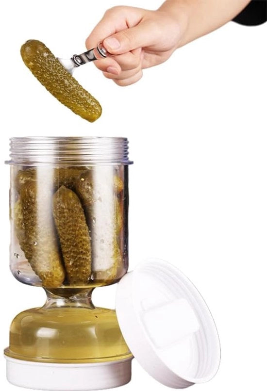 Rack per la conservazione di contenitori di olio d'oliva e cavolo cappuccio con filtro a rovescio, raccogliere liquidi di conservazione per contenitori