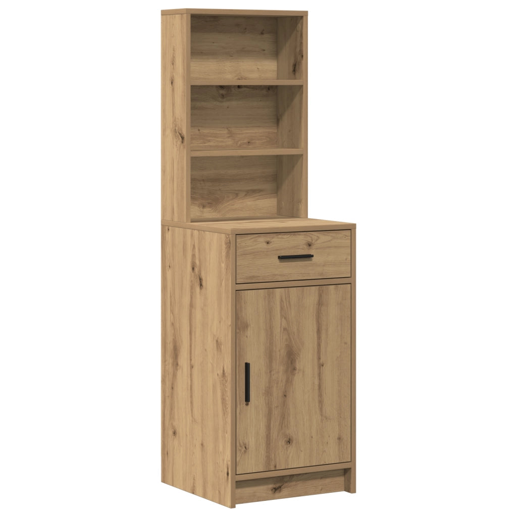 Set di vanity a 2 pezzi con LED in legno ingegnerizzato rovere