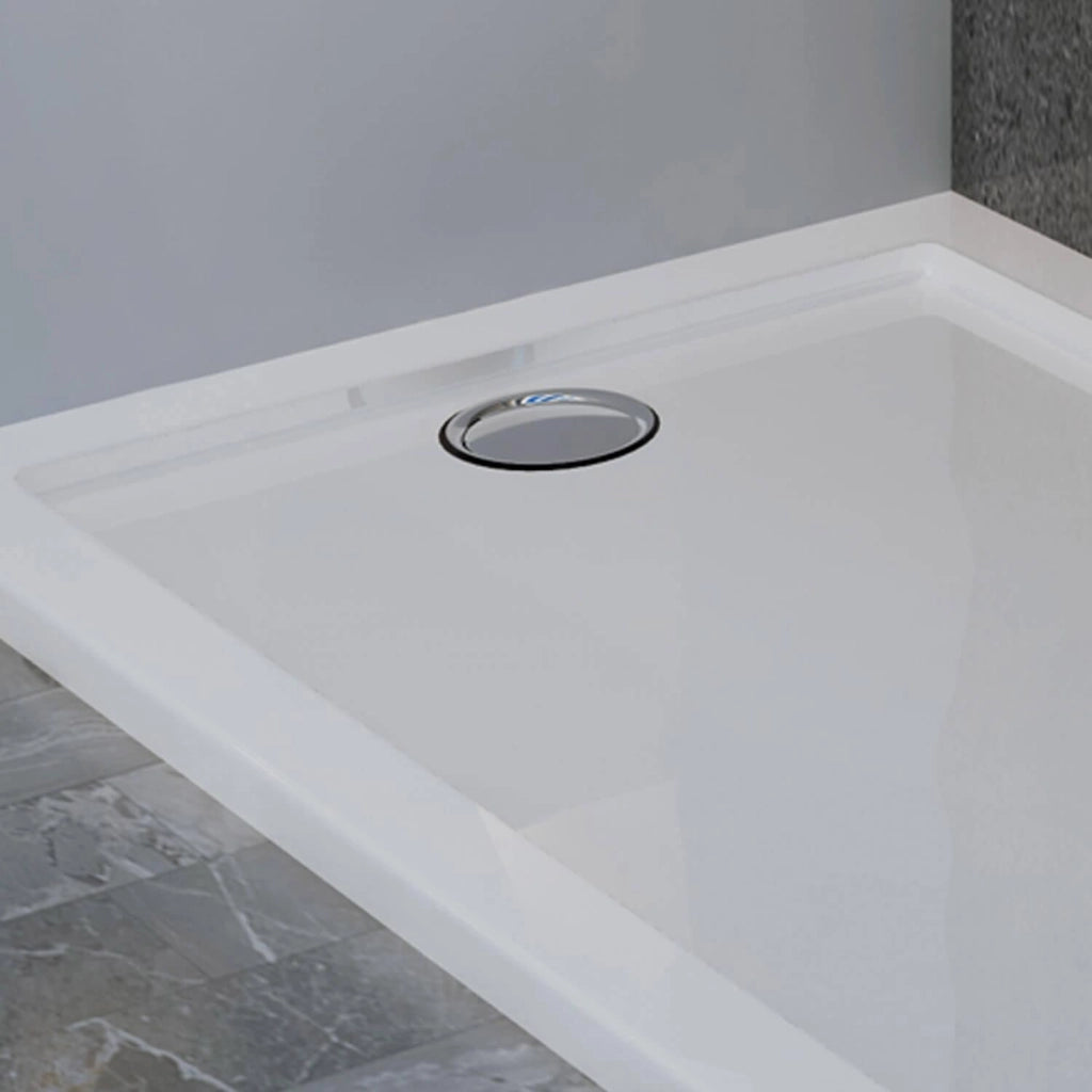 Piatto Doccia 70x140 cm in Acrilico Fosterberg Floret Bianco Lucido