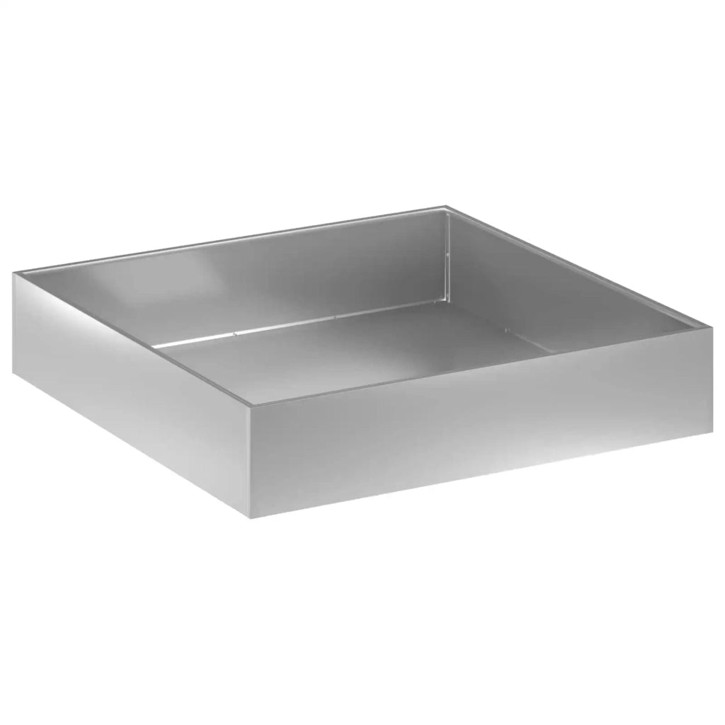 Vaso da giardino Argento 80 x 80 x 20 cm Acciaio zincato 8005018
