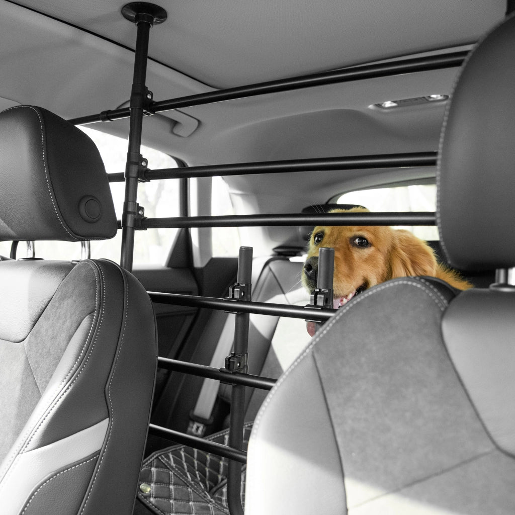 Barriera di protezione per cani auto ¨C zephmum ¨C 87-135x85-120 cm nero