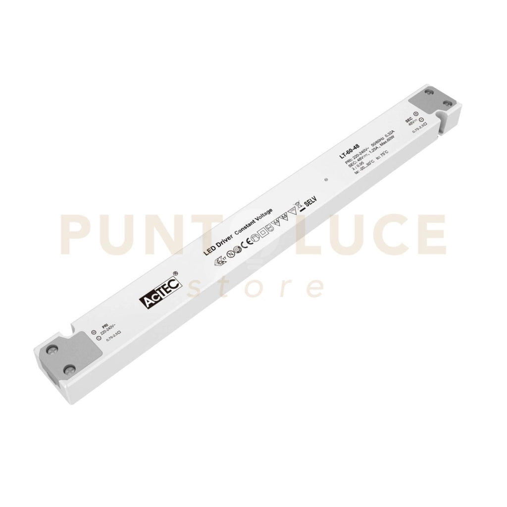 I-DRIVER-LT-60-48 DRIVER LT 48V TENSIONE COSTANTE 60W 1,24A INPUT AC220-240V 30,5X3,X1,82CM
