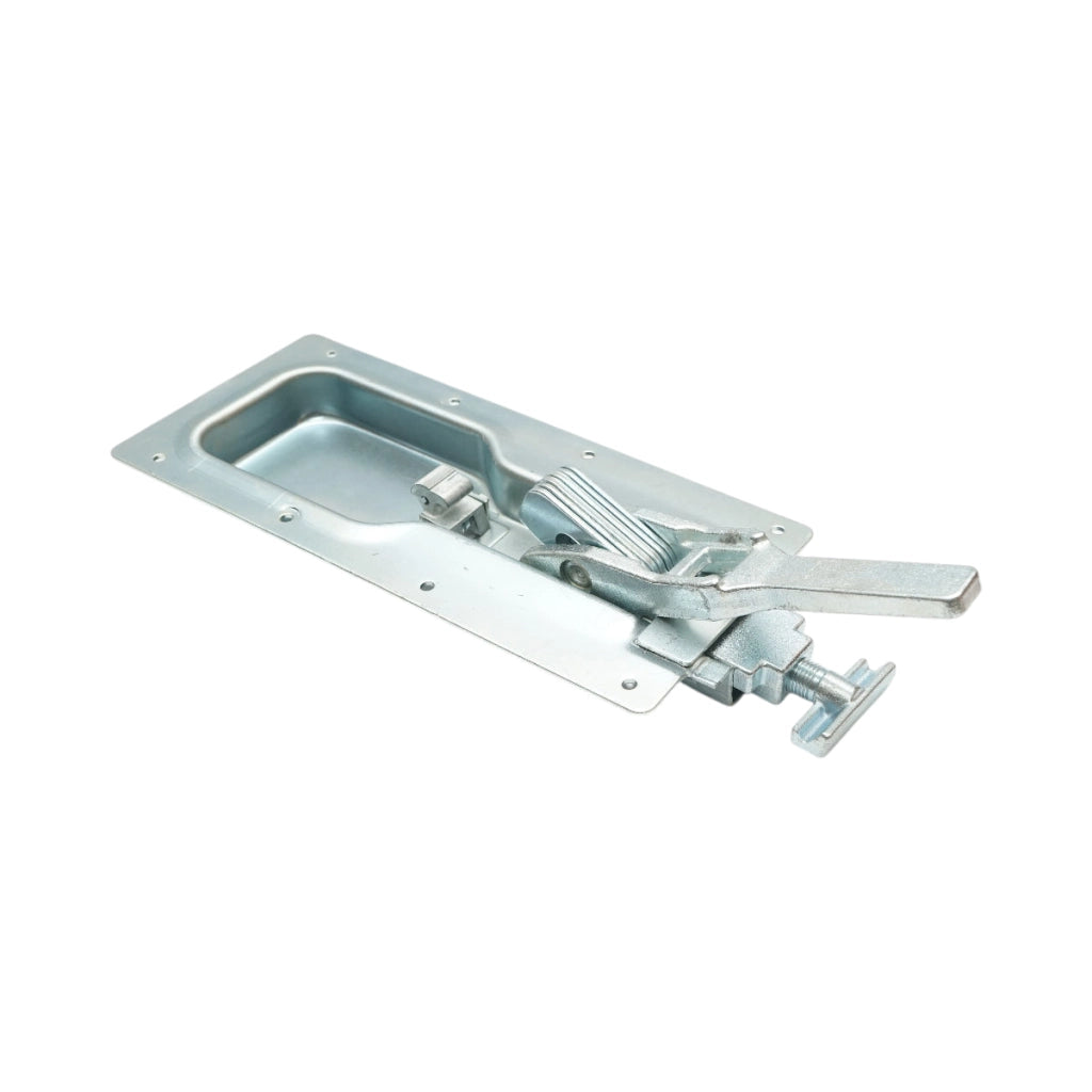 Chiudiporta per camion da incasso con chiusura a T 278x120x24mm
