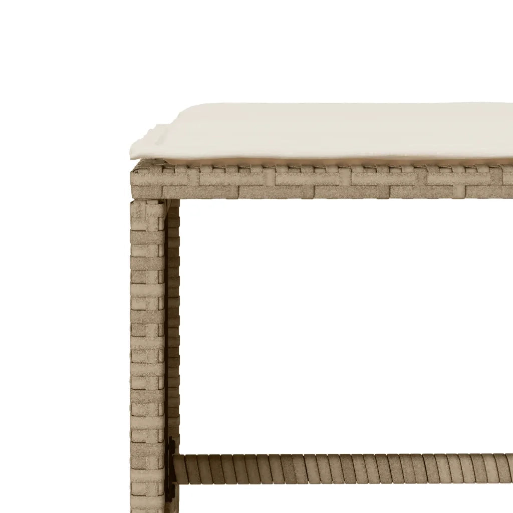 Set Divano da Giardino 6 pz con Cuscini Beige in Polyrattan 3213558