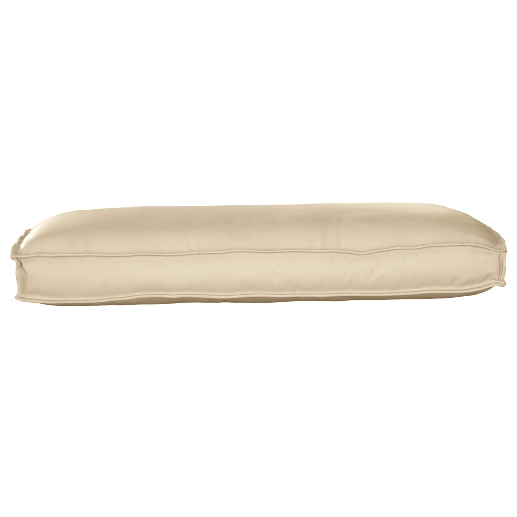 Cuscino per pallet per seduta/schiena beige 120x50x12 cm in tessuto Oxford