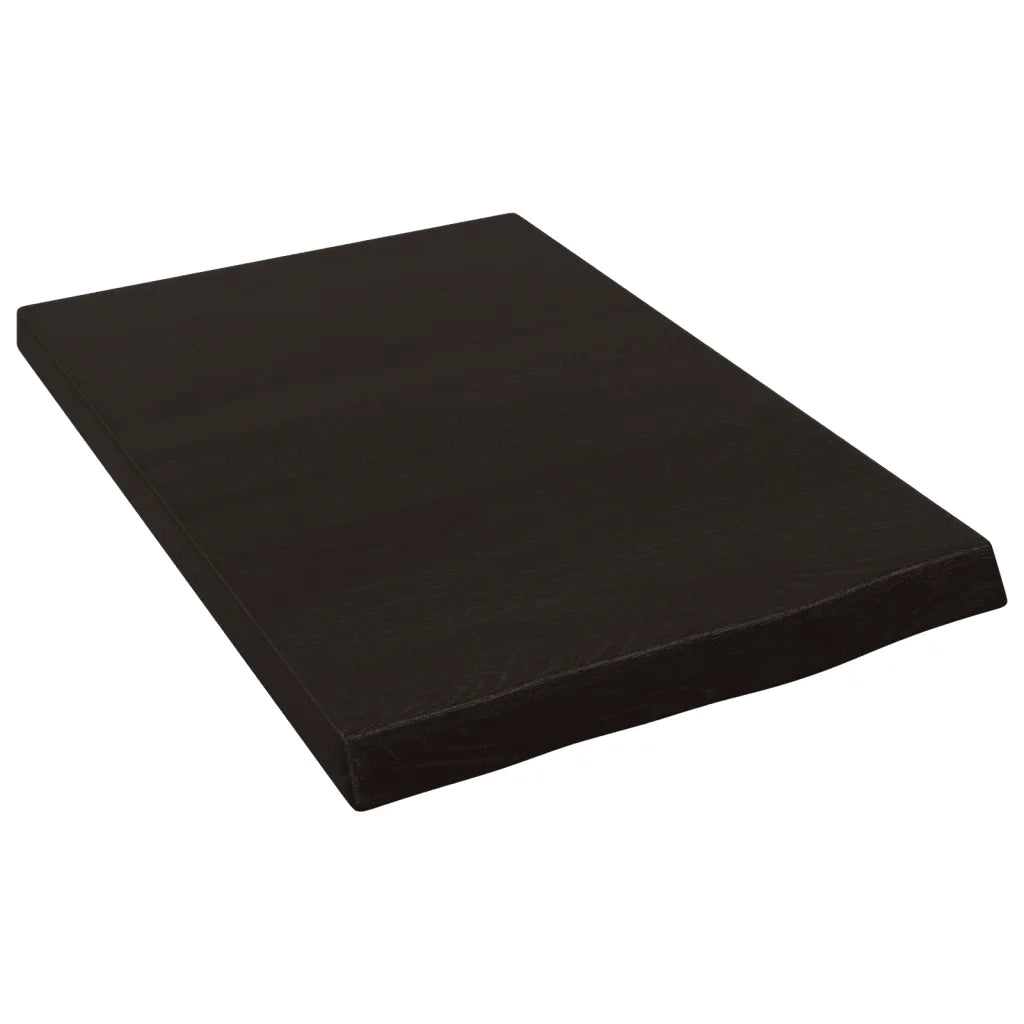 Mensola | Ripiano | Scaffale Marrone Scuro 40x60x(2-4) cm Massello Rovere Trattato