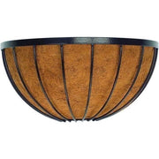 Cestino da muro + cocco - GARDEN ID Georgian - 40x20 H20 cm - Cocco premium - Struttura solida - Profondo per lo sviluppo delle piante