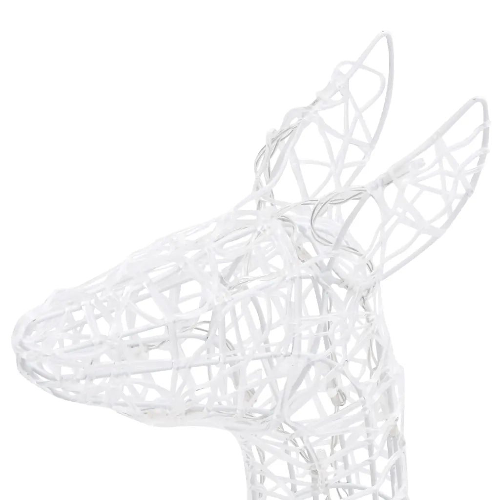 Famiglia di Renne di Natale 160 LED Blu in Acrilico 329791