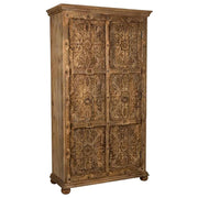 Armadio in legno fatto a mano marrone 102x44x183h