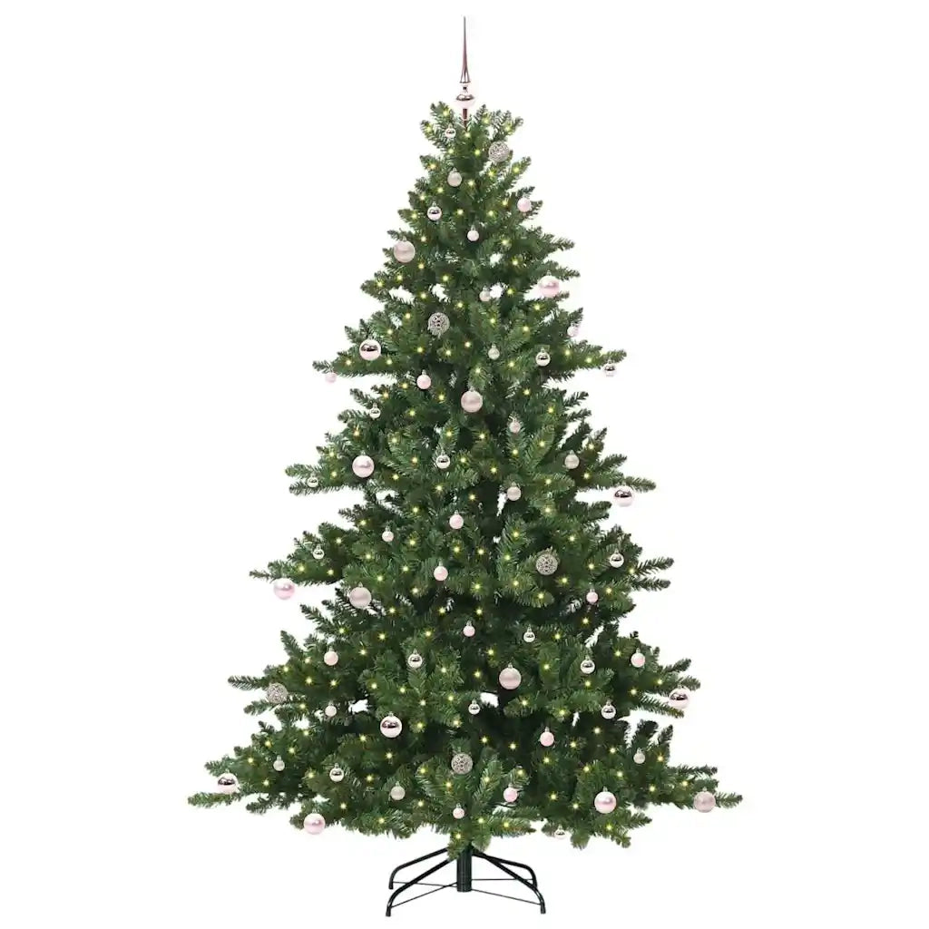 Albero di Natale Artificiale con Rami Pieghevoli Verde 240 cm 3397694