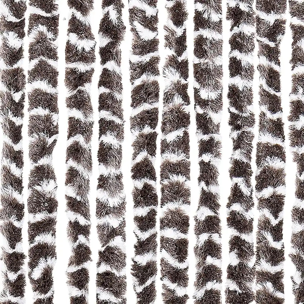 Zanzariera Marrone e Bianco 56x185 cm Ciniglia cod mxl 55017