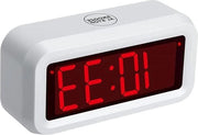 Alarme digitale batterijwerking 12 pollici grande display camera da letto pesanti guardiani bianchi