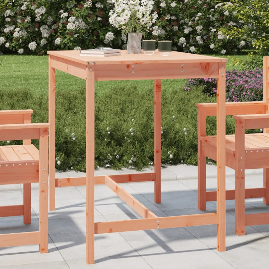 Tavolo da Giardino | Tavolino da esterno 121x82,5x110cm in Legno Massello di Douglas