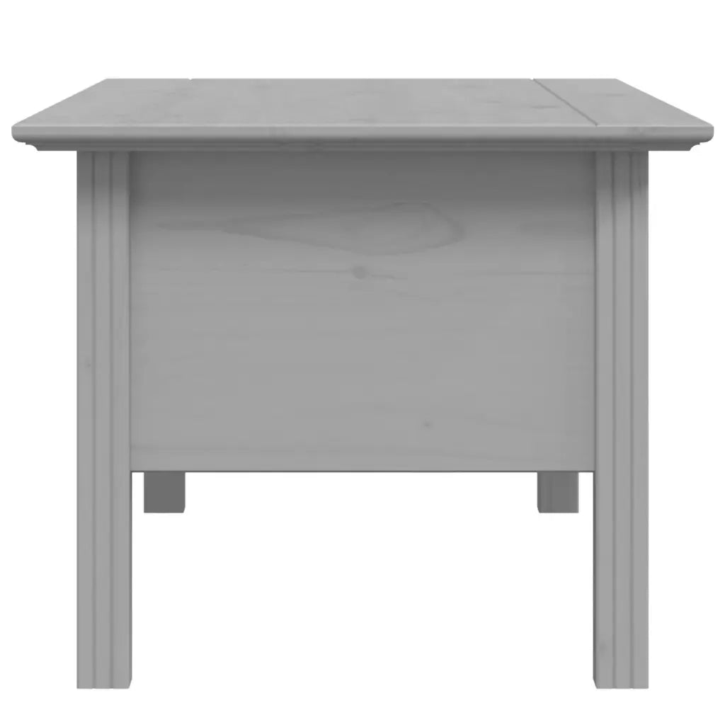 Tavolino da salotto | Tavolino da caff¨¨ | Tavolino da Soggiorno BODO 100x55x46cm Legno Massello Pino Grigio