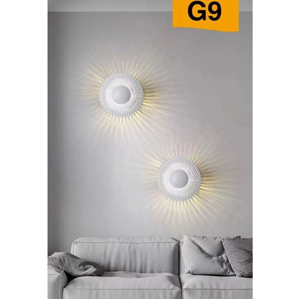 Trade Shop - Applique Da Muro Stile Industriale Lampada Decorativa In Metallo Attacco G9 Aq48 -