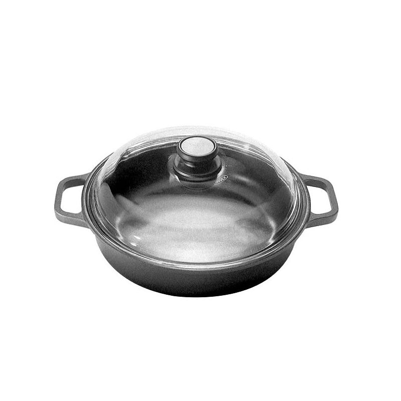 Tegame 2 Manici C/Coperch. Cm 20 Extrablack Risoli