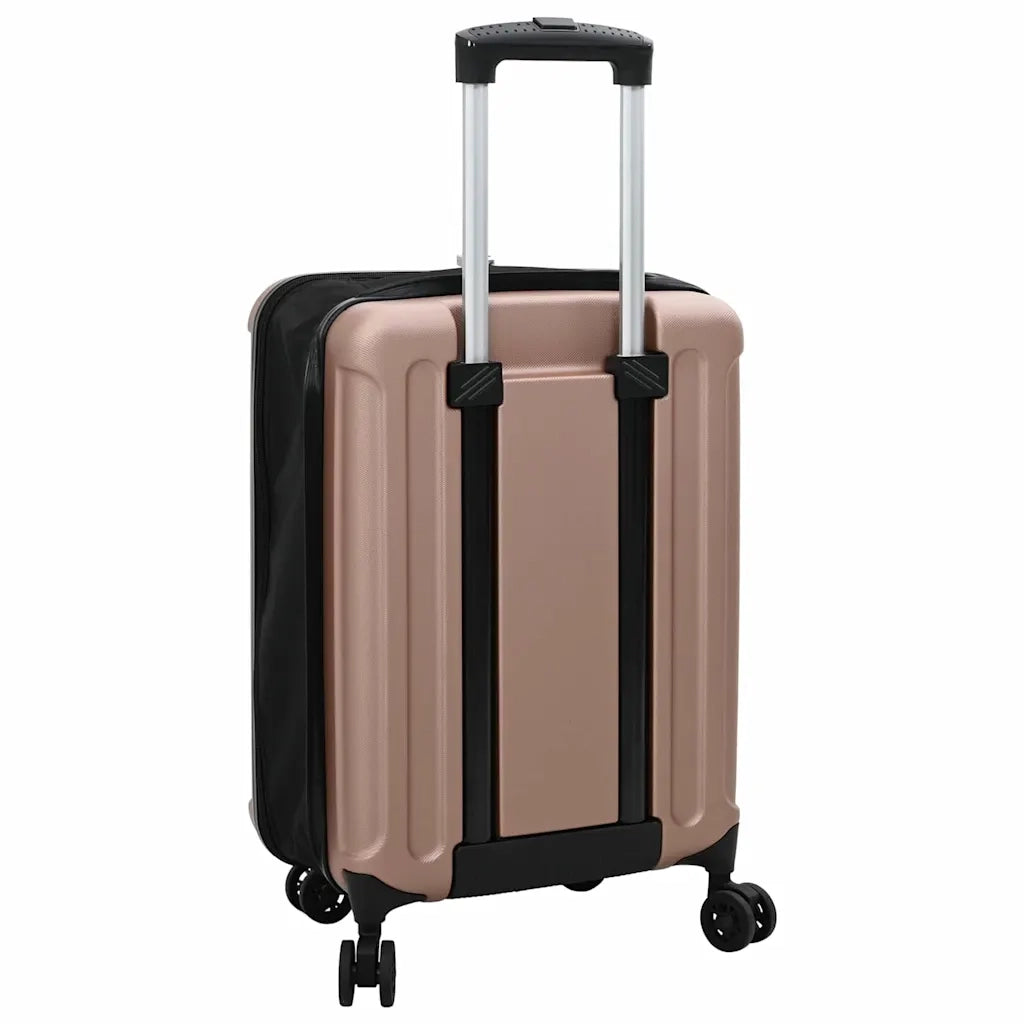 Valigia con blocco oro rosa 34 x 23 x 55.5 cm Plastica ABS 42006238