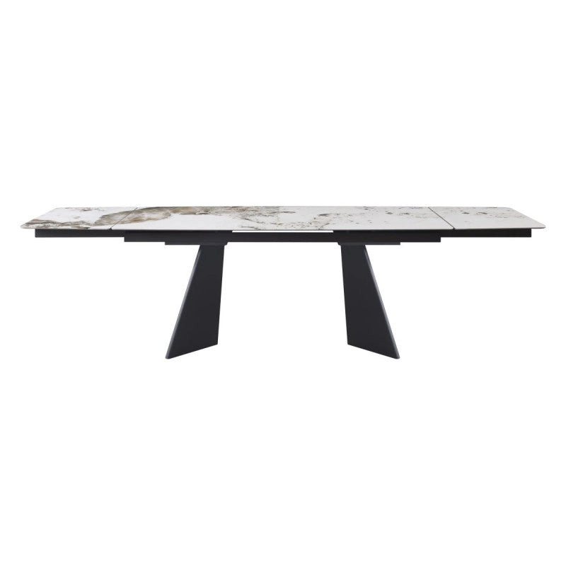 Tavolo Holger Dimensione 180(240)*90*76 Top Marrone + Gambe Nere