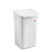 Portabiancheria Primavera Chiuso Bianco L 50 cm 37 x 37X56 H Stefanplast