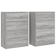 Credenze 2 pz | Madia | Buffet da pranzo | Armadio da pranzo Grigio Sonoma 60x31x84 cm in Legno Multistrato