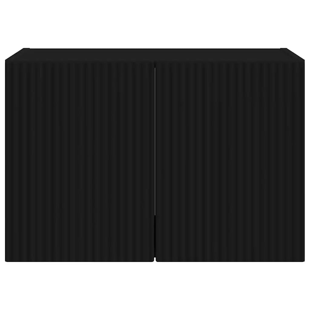 Mobile TV da parete Nero 59,5 x 31 x 40 cm Legno multistrato