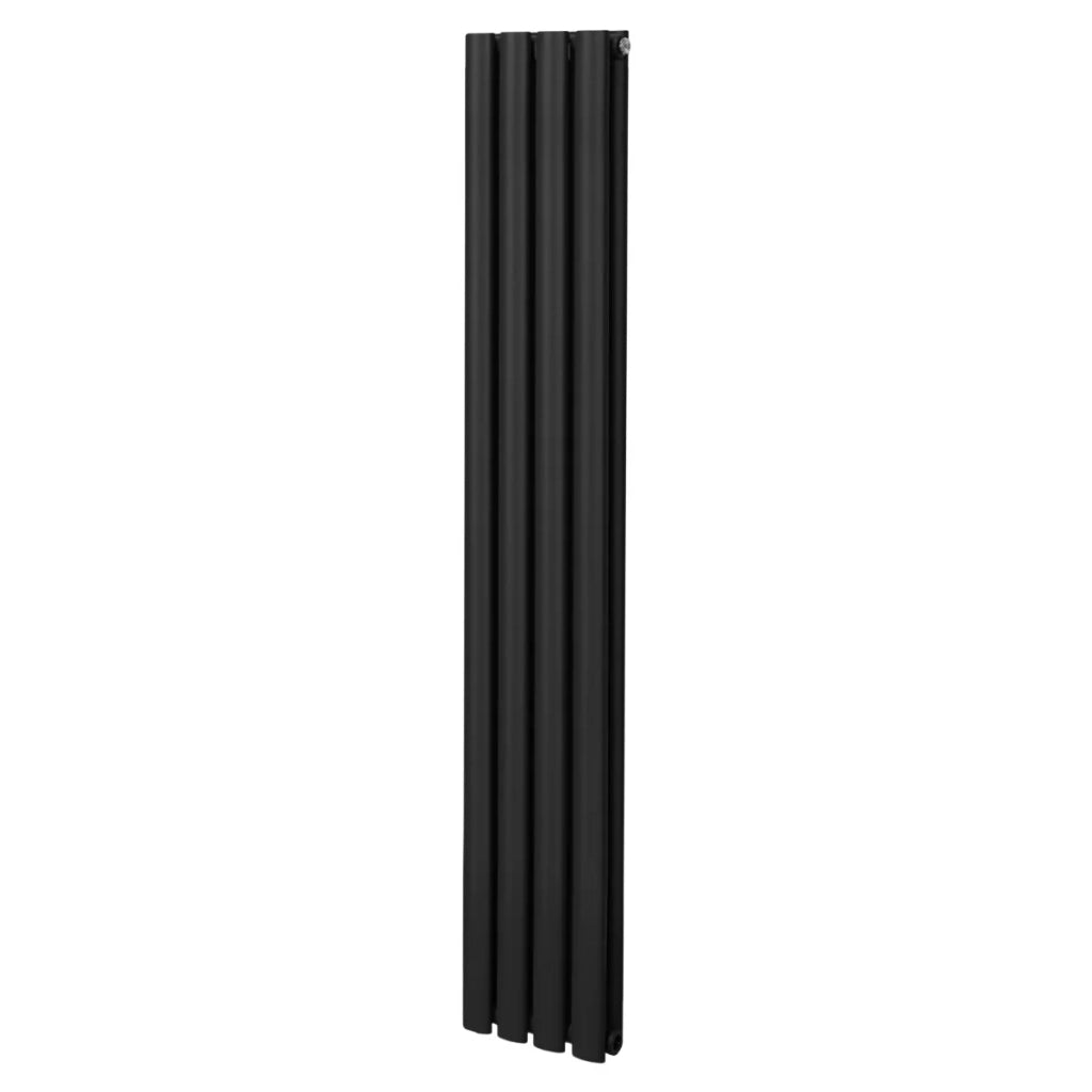 Radiatore a colonna ovale - 1600mm x 240mm - Nero