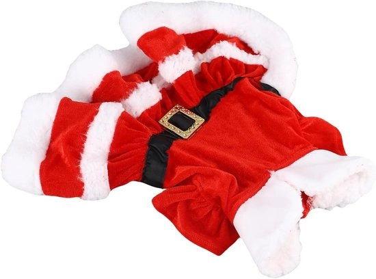 Abbigliamento per cani - Cappotto per cuccioli morbido e caldo con maniche corte per animali domestici - Outfit di Natale per cani e gatti (XL)